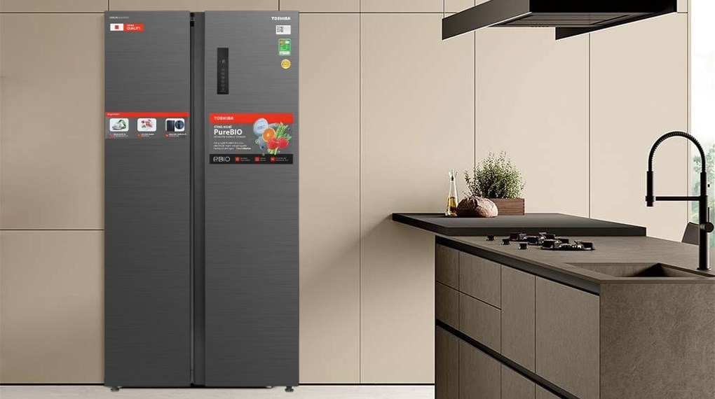 Tu- lanh-To-shi-ba Inverter 555 lit- Side -By -Side GR-RS696WI-PMV -60-AG